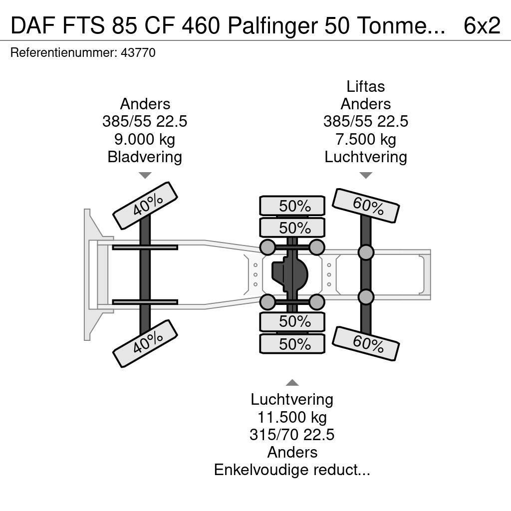 DAF FTS 85 CF 460 Palfinger 50 Tonmeter laadkraan Trekkvogner