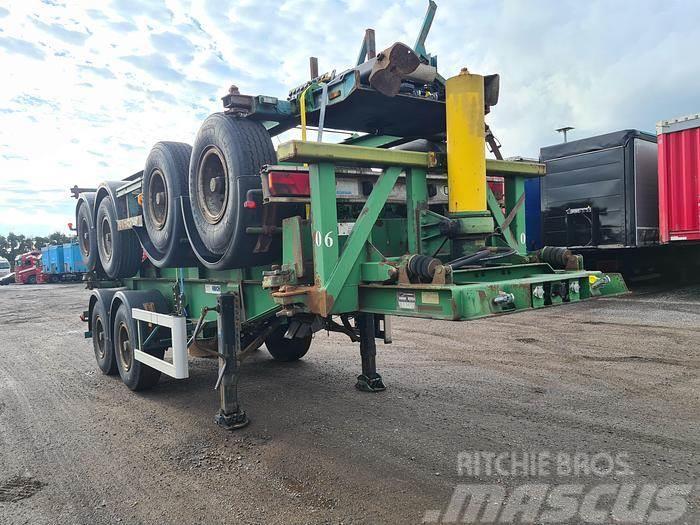  KORTEN 2 AXLE CONTAINER CHASSIS STEEL SUSPENSION B Containerchassis Semitrailere