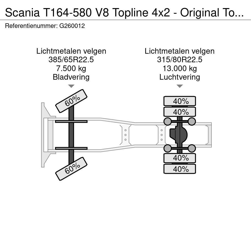 Scania T164-580 V8 Topline 4x2 - Original Torpedo/Hauber Trekkvogner