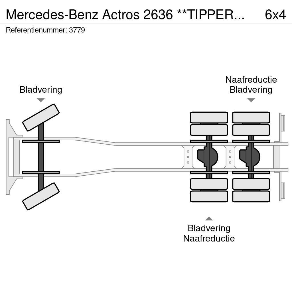 Mercedes-Benz Actros 2636 **TIPPER+HMF2503 K4 (4x) + RADIO - TOP Tippbil