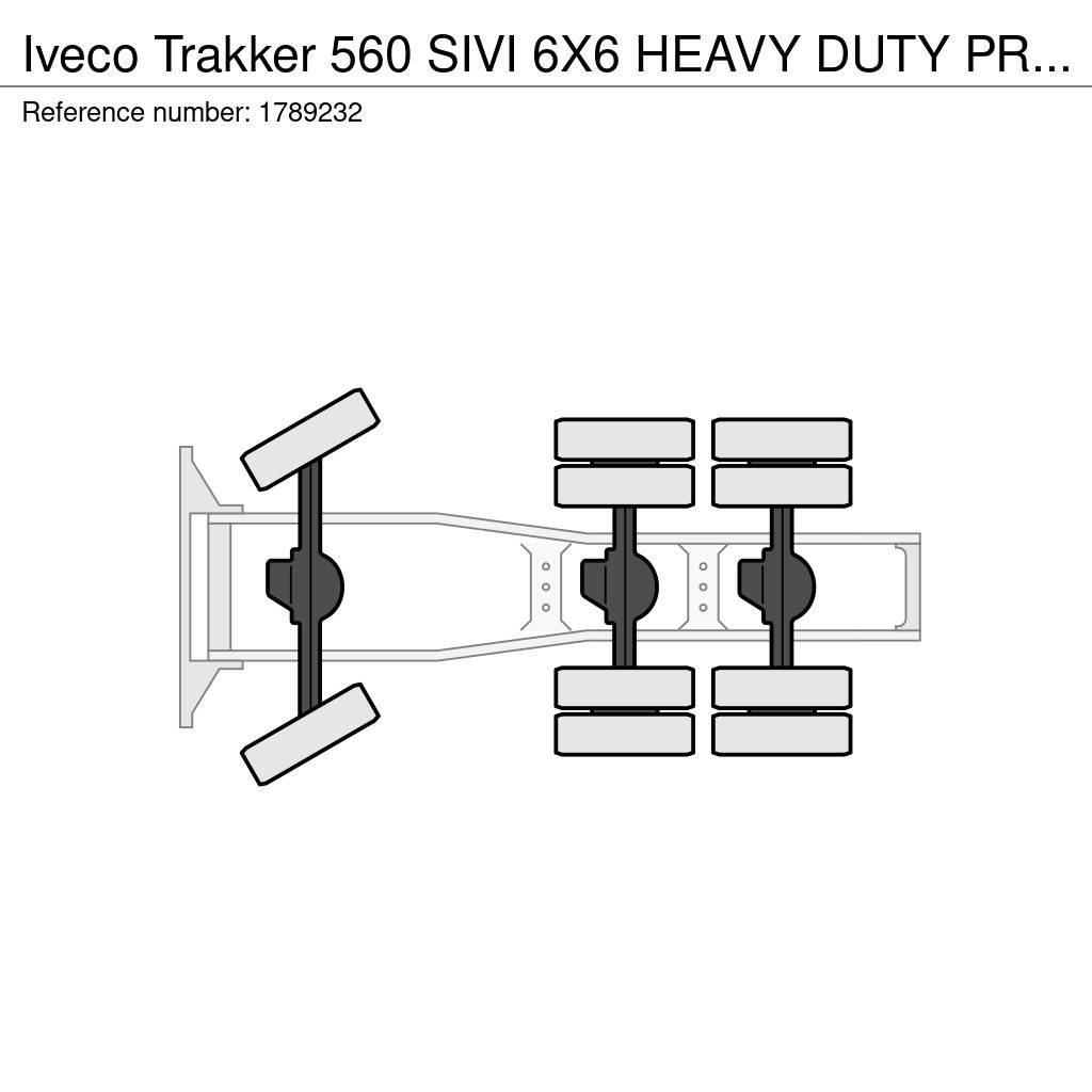 Iveco Trakker 560 SIVI 6X6 HEAVY DUTY PRIME MOVER 275 TO Trekkvogner