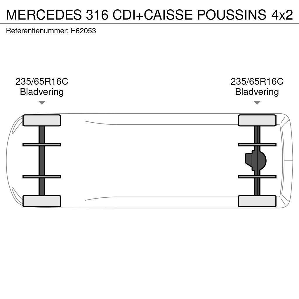 Mercedes-Benz 316 CDI+CAISSE POUSSINS Skap FRC