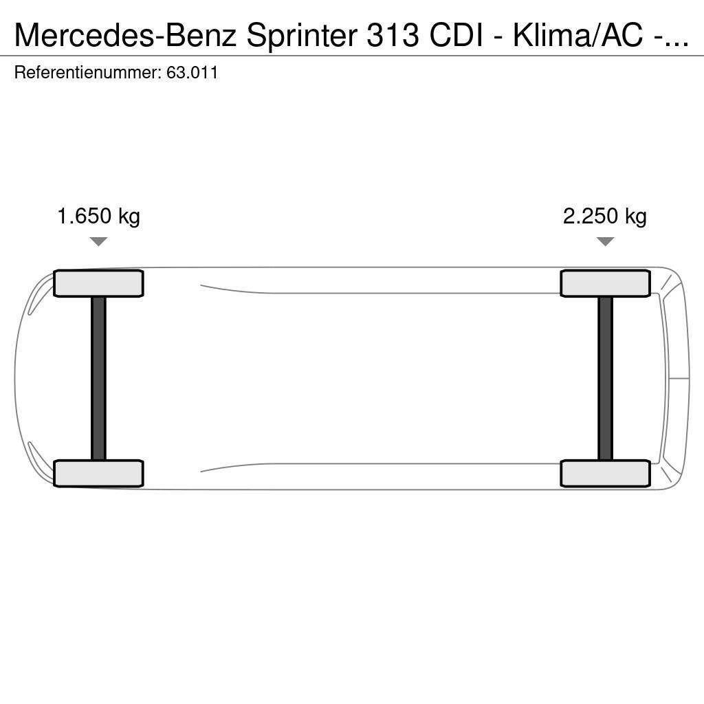 Mercedes-Benz Sprinter 313 CDI - Klima/AC - Joly B9 crane - 5 se Pickup/planbiler