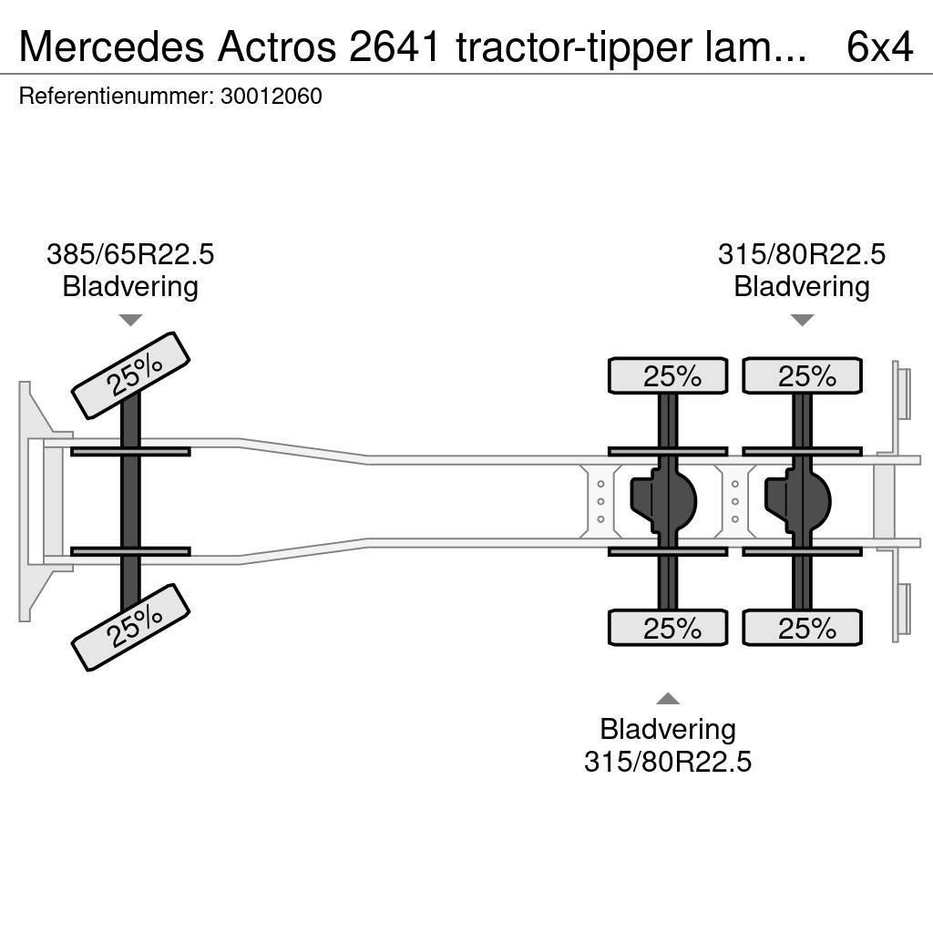 Mercedes-Benz Actros 2641 tractor-tipper lamessteel Tippbil