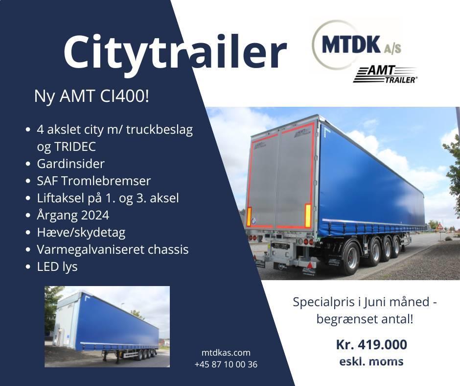 AMT CI400 4 akslet City m/ truckbeslag og TRIDEC Gardintrailer