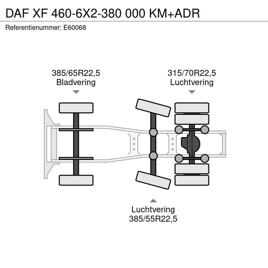 DAF XF 460-6X2-380 000 KM+ADR Trekkvogner
