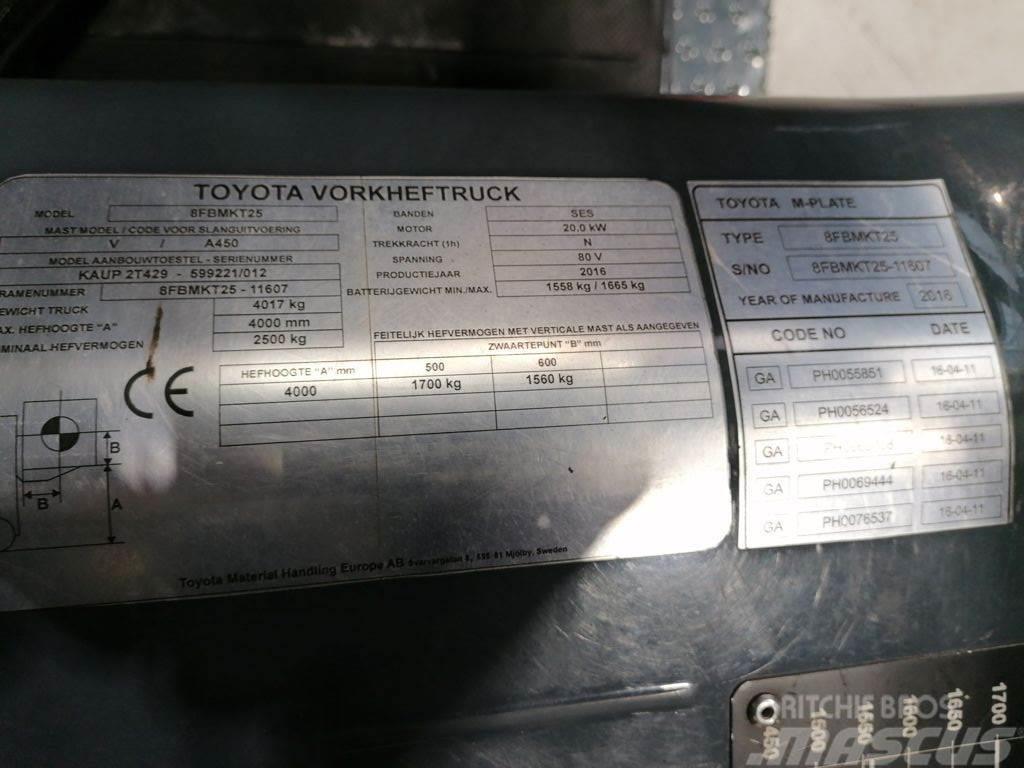 Toyota 8FBMKT25 Elektriske trucker