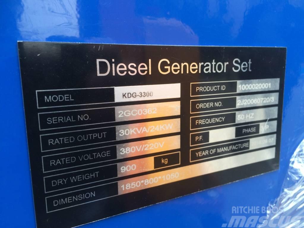 Kubota silent diesel generator KDG3300 Diesel Generatorer