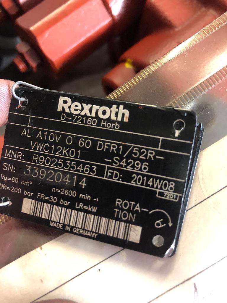Rexroth A10VO60DFR1/52R-VWC12K04-S0827 +  A10VO45ED72/52L Andre komponenter
