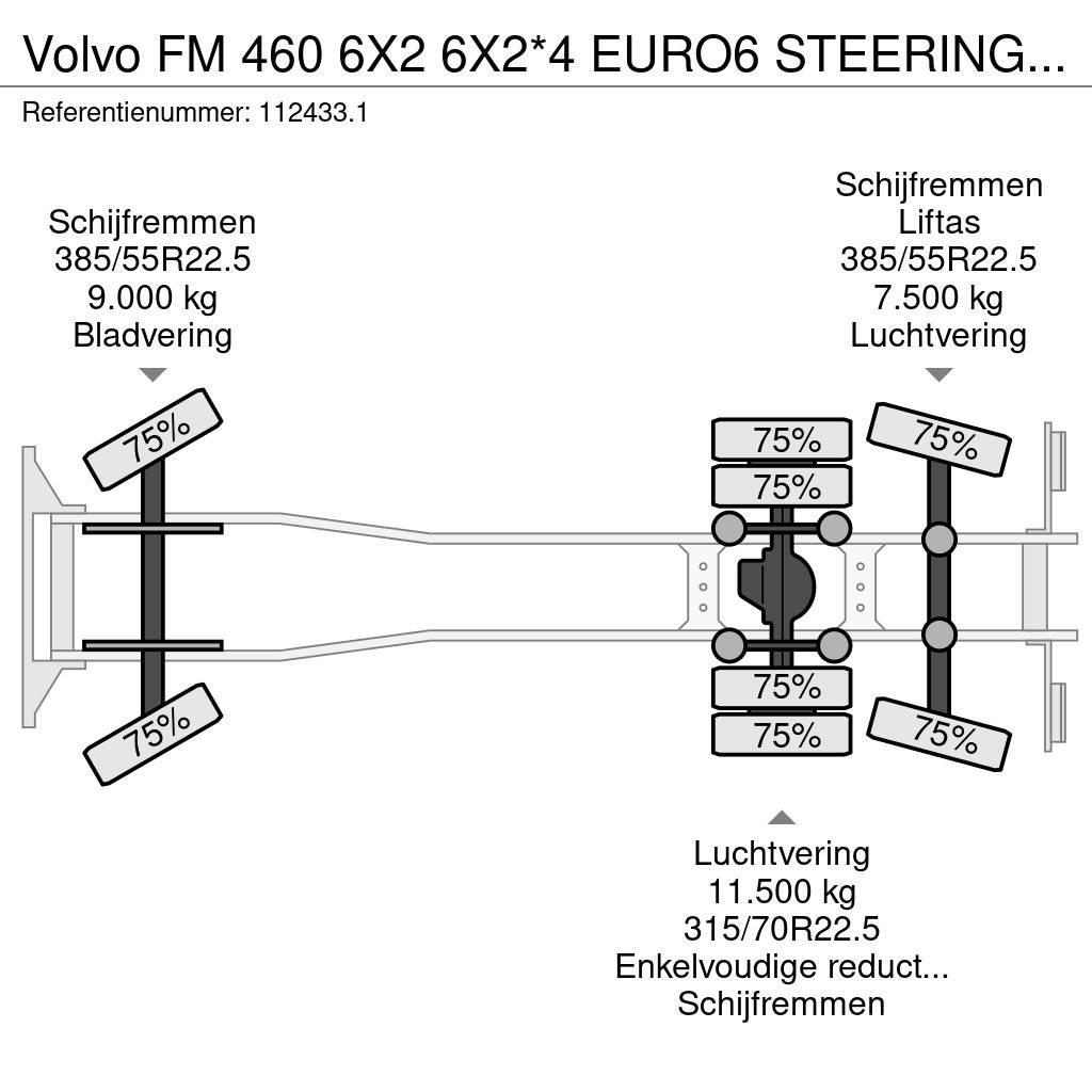 Volvo FM 460 6X2 6X2*4 EURO6 STEERING AXLE HYDRAULIC / H Krokbil