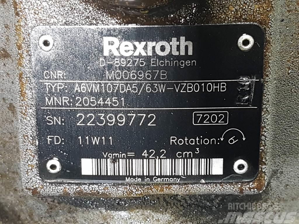 Rexroth A6VM107DA5/63W-R902054451-Drive motor/Fahrmotor Hydraulikk