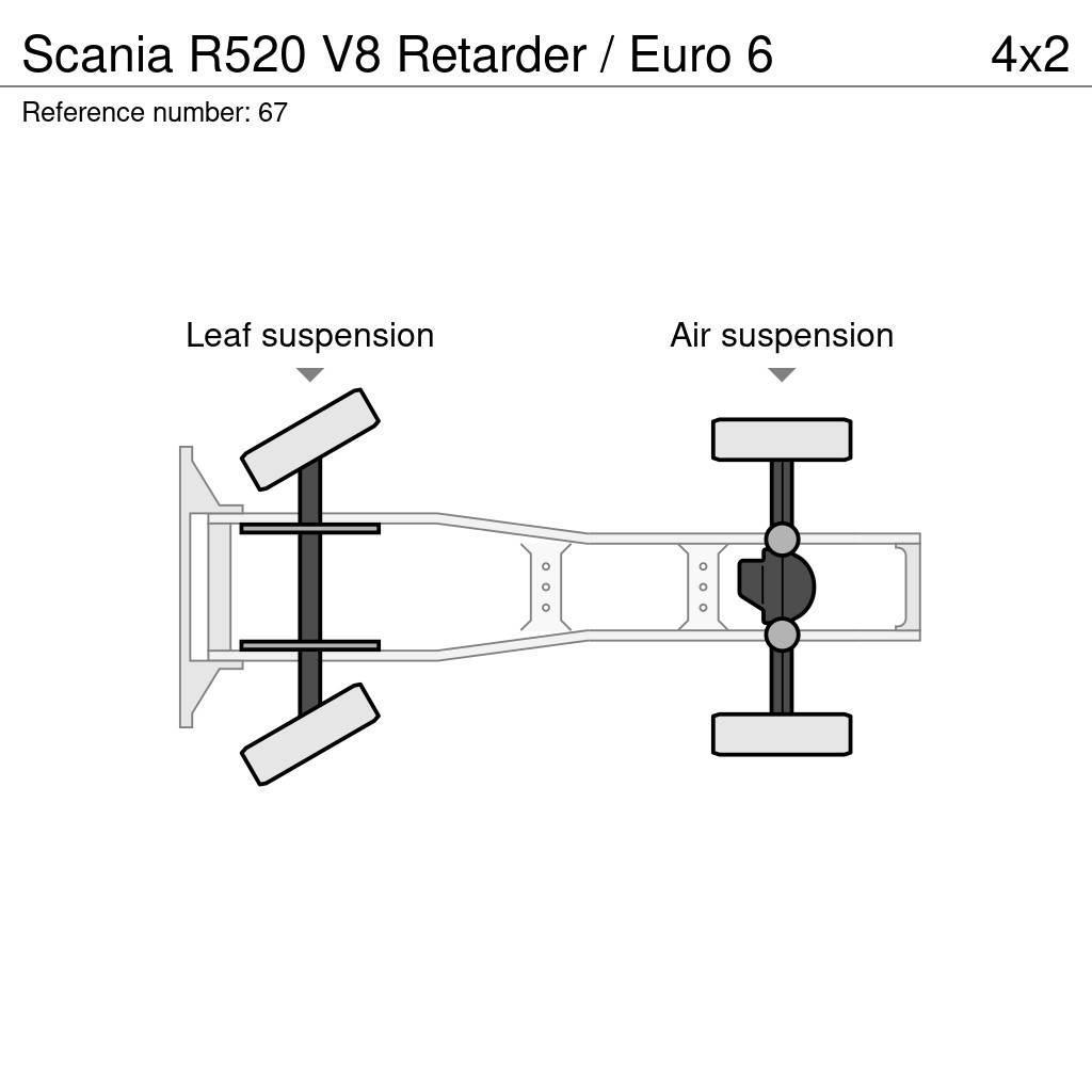 Scania R520 V8 Retarder / Euro 6 Trekkvogner