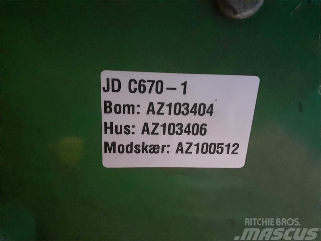John Deere C670 Skurtresker tilbehør