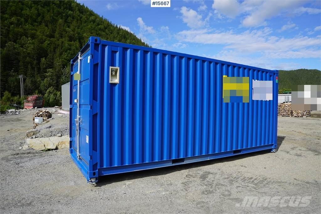  20 fot container m/ lys og varme på krokramme (ubr Andre komponenter