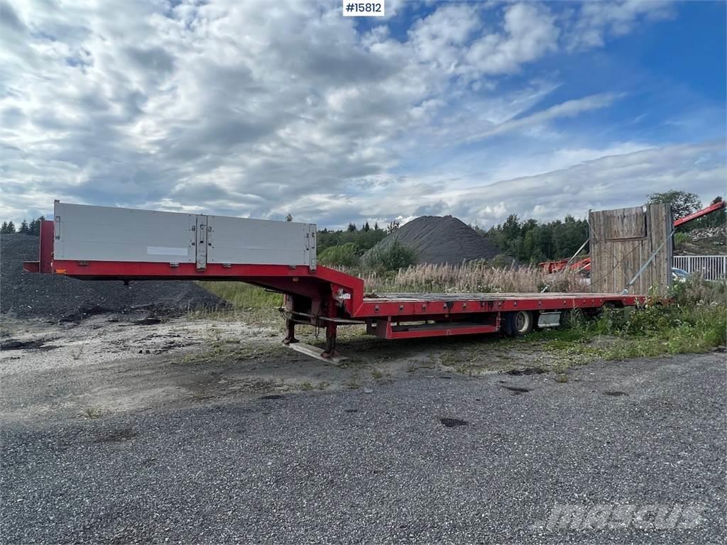 Damm SE-61M 4-axle machine trailer with driving ramp Andre hengere