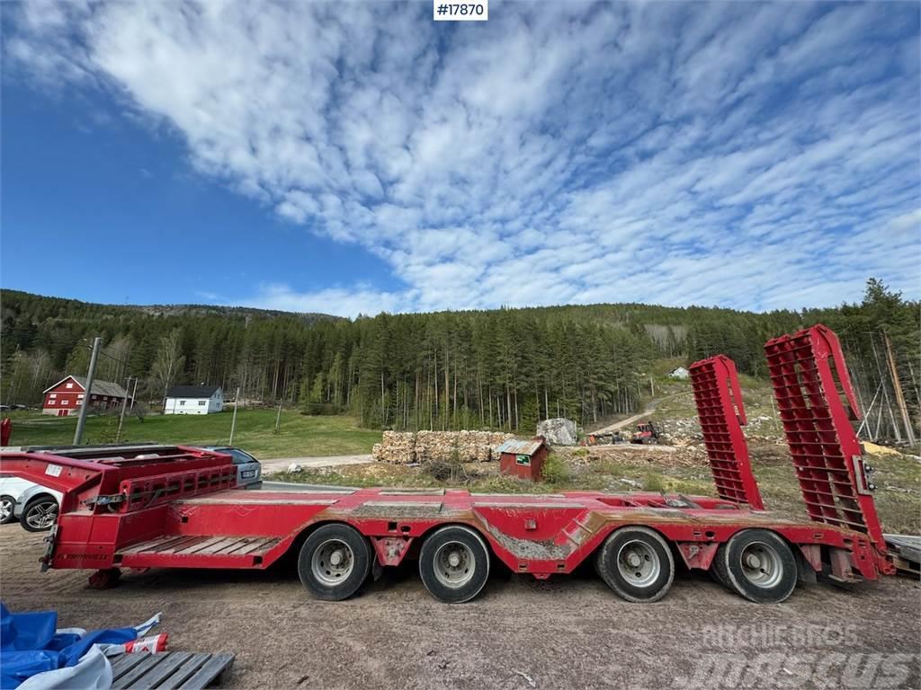 Faymonville TL40 Machine trailer w/ hydraulic driving bridge Andre hengere