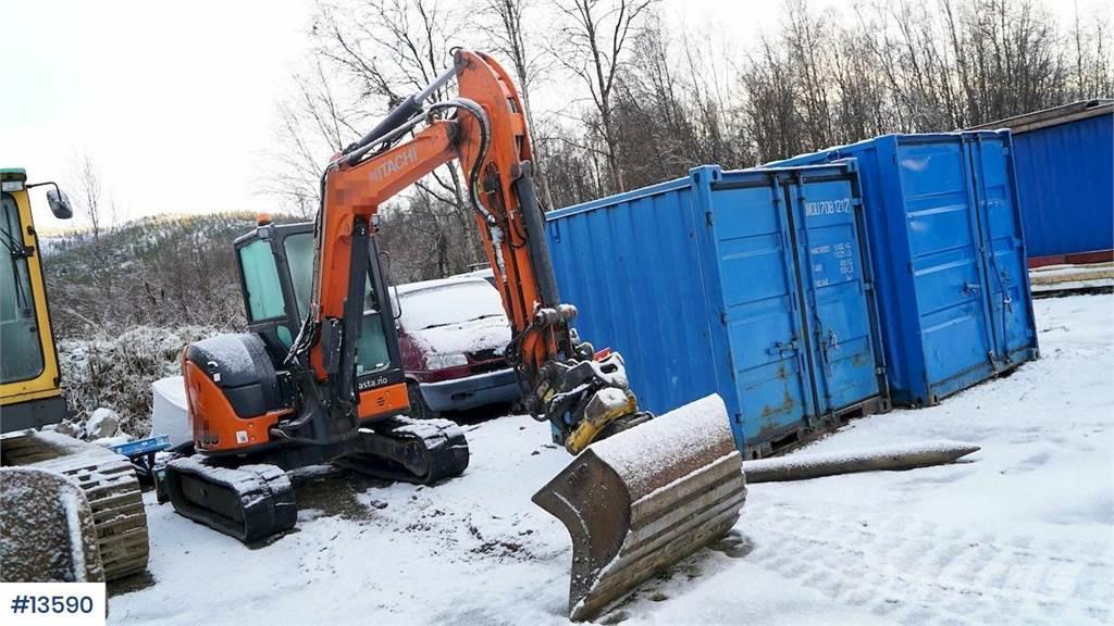 Hitachi ZX55U-A5 excavator w/ bucket and rotor tilt Minigravere <7t