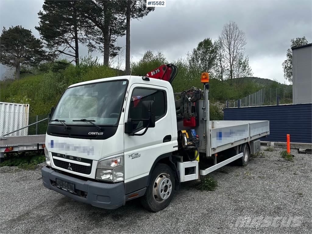 Mitsubishi Fuso 7C18 4x2 Truck w/ 635 HMF crane. 48,000 km! Planbiler