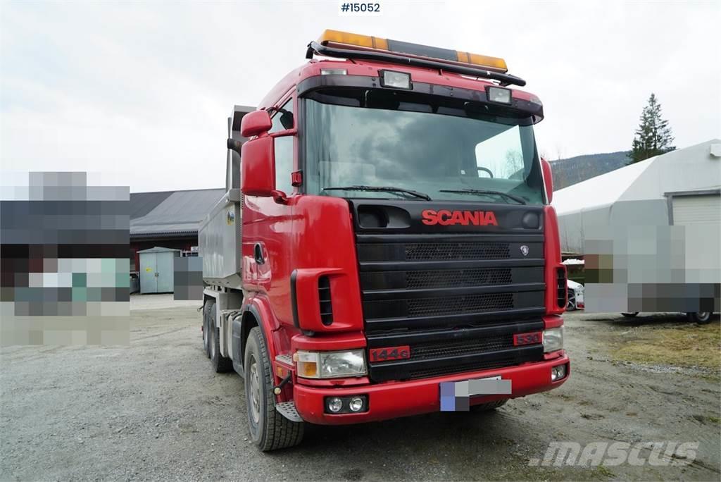 Scania 144G 6x2 tipper w/ 3-way tipper WATCH VIDEO Tippbil