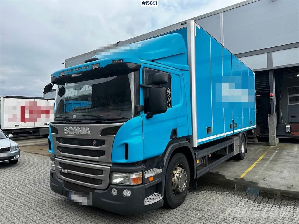 Scania P280 4x2 Van w/ full side opening. Low km. Skapbiler