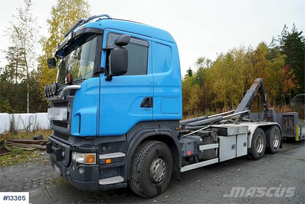 Scania R500 6x2 Hook lift Plowrigget WATCH VIDEO Krokbil
