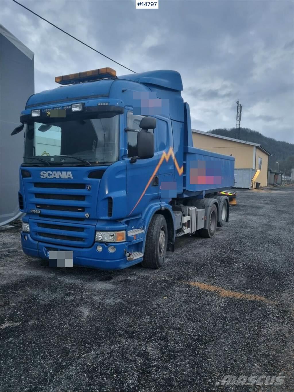 Scania R560 6x2 kombi truck w/ Dumper box. Tippbil
