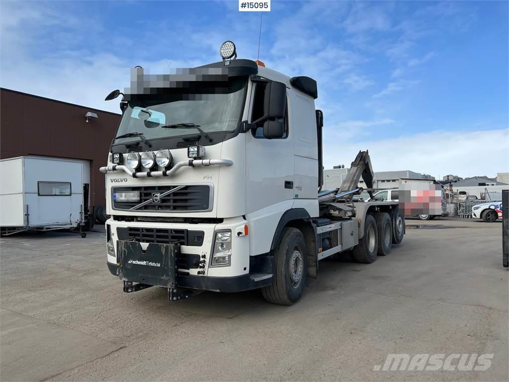 Volvo FH 520 8x4 tridem hook truck w/ plow rig Krokbil