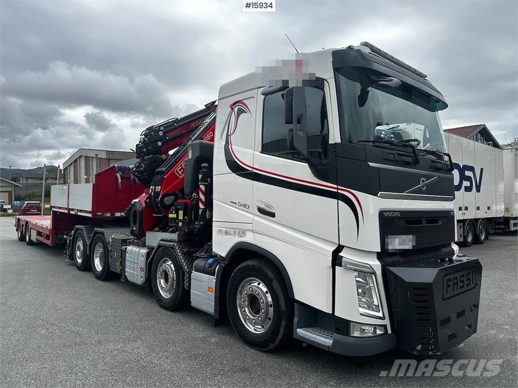 Volvo FH540 8x2 Crane tractor w/ 115 t/m Fassi crane w/  Kranbil