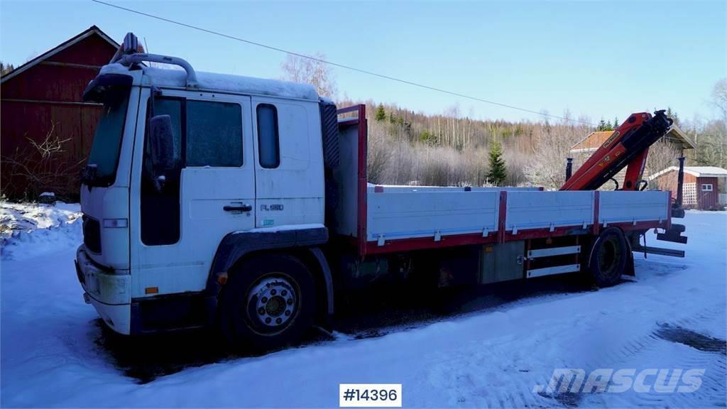 Volvo FL250 w/ rear-mounted 7 t/m Palfinger crane from 2 Kranbil