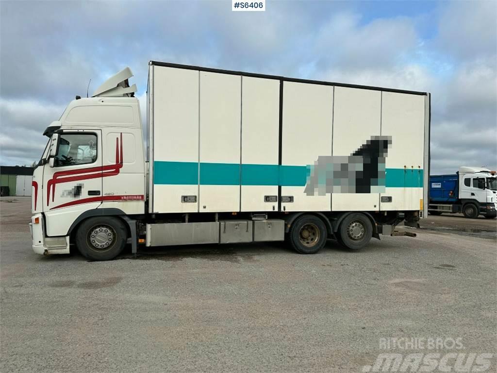 Volvo FH12 6x2 Box truck with opening side and tail lift Skapbiler
