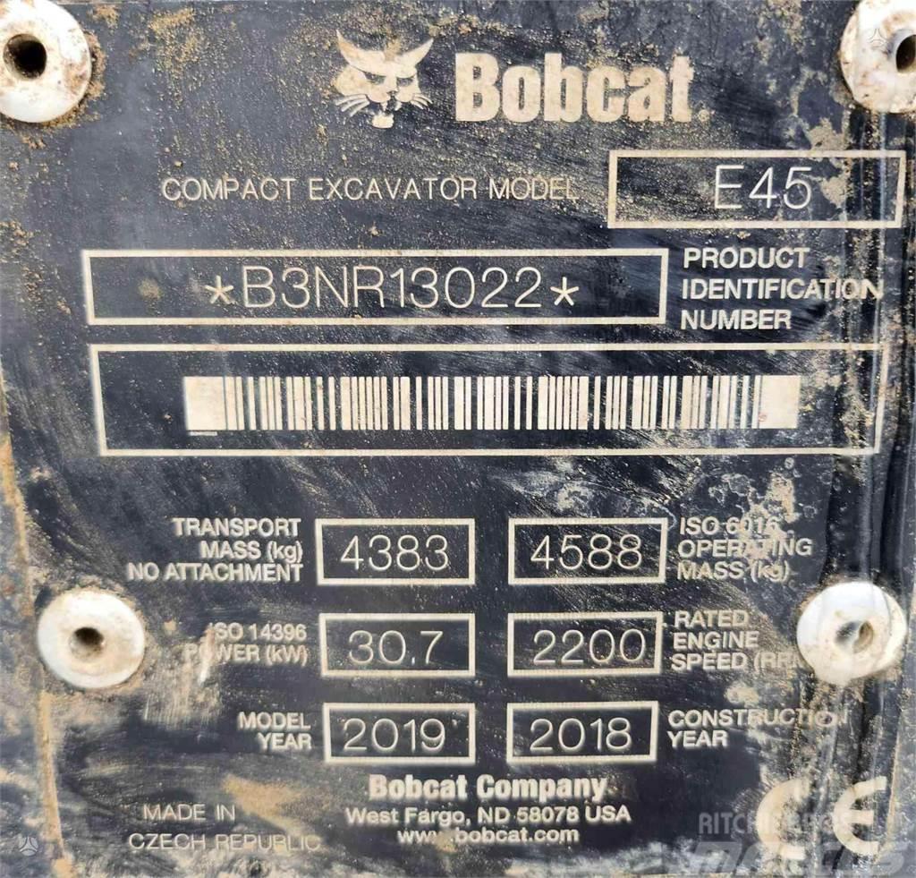 Bobcat E45 + 3 Buckets Beltegraver