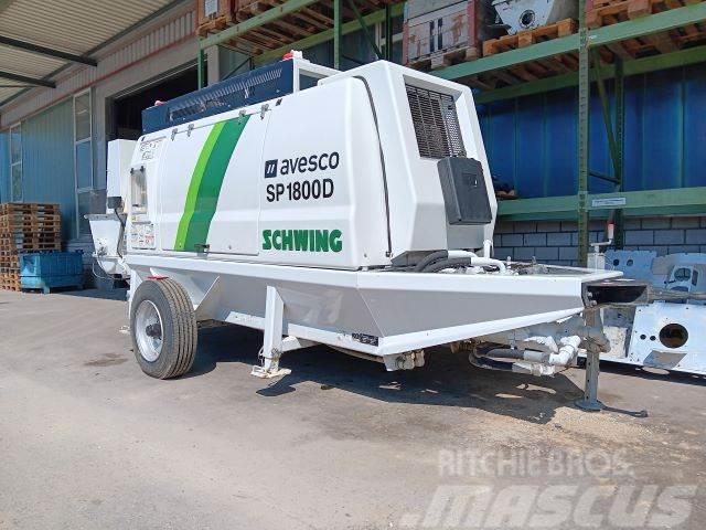 Schwing SP 1800D - 80 m3/h Concrete pump trucks