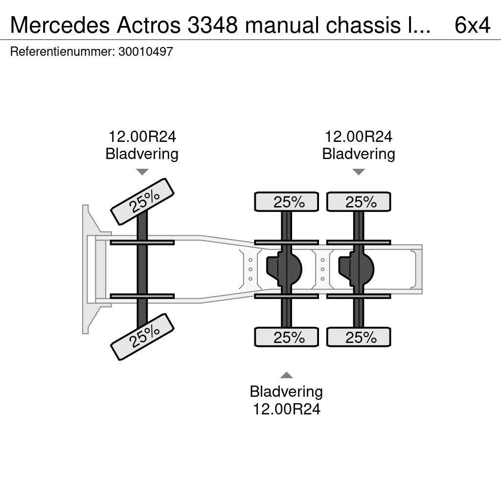 Mercedes-Benz Actros 3348 manual chassis lourd! Trekkvogner