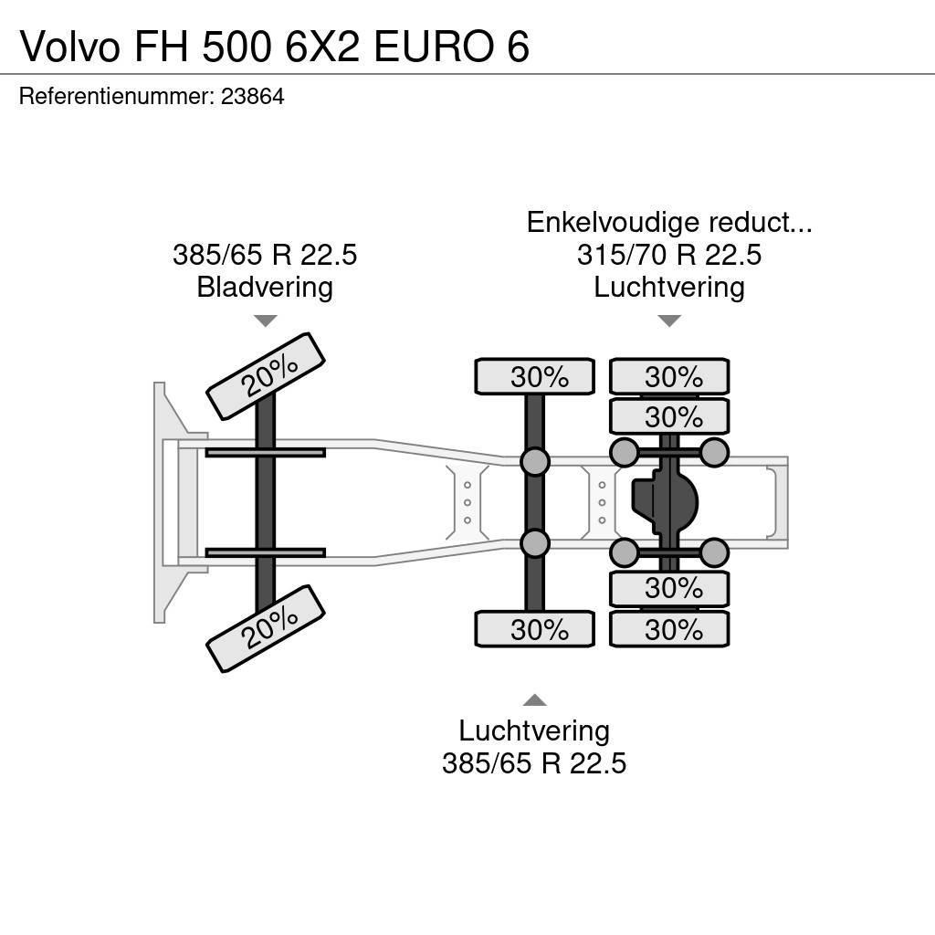 Volvo FH 500 6X2 EURO 6 Trekkvogner