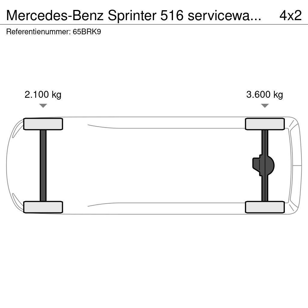 Mercedes-Benz Sprinter 516 servicewagen krachtstroom kraan Andre varebiler