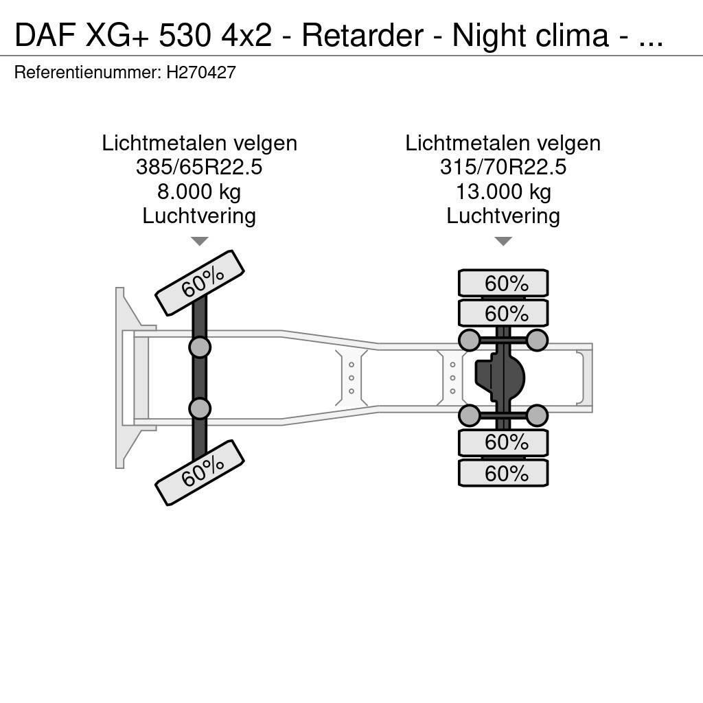 DAF XG+ 530 4x2 - Retarder - Night clima - Full air - Trekkvogner