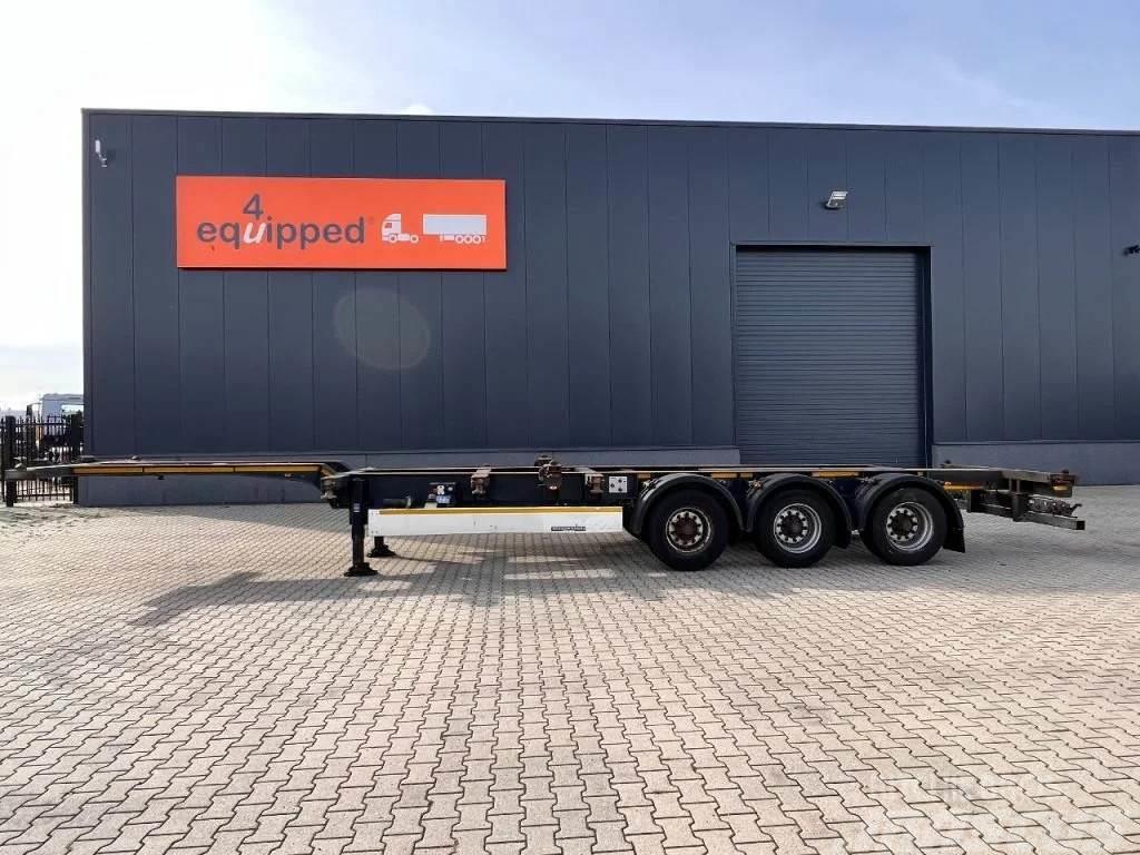 Kögel 40FT HC, liftaxle, BPW+drumbrakes, empty weight, 5 Containerchassis Semitrailere