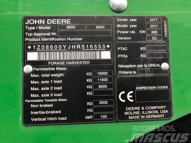 John Deere 8600 inklusive Garantie, inklusive Zinssubventioni Øvrige landbruksmaskiner