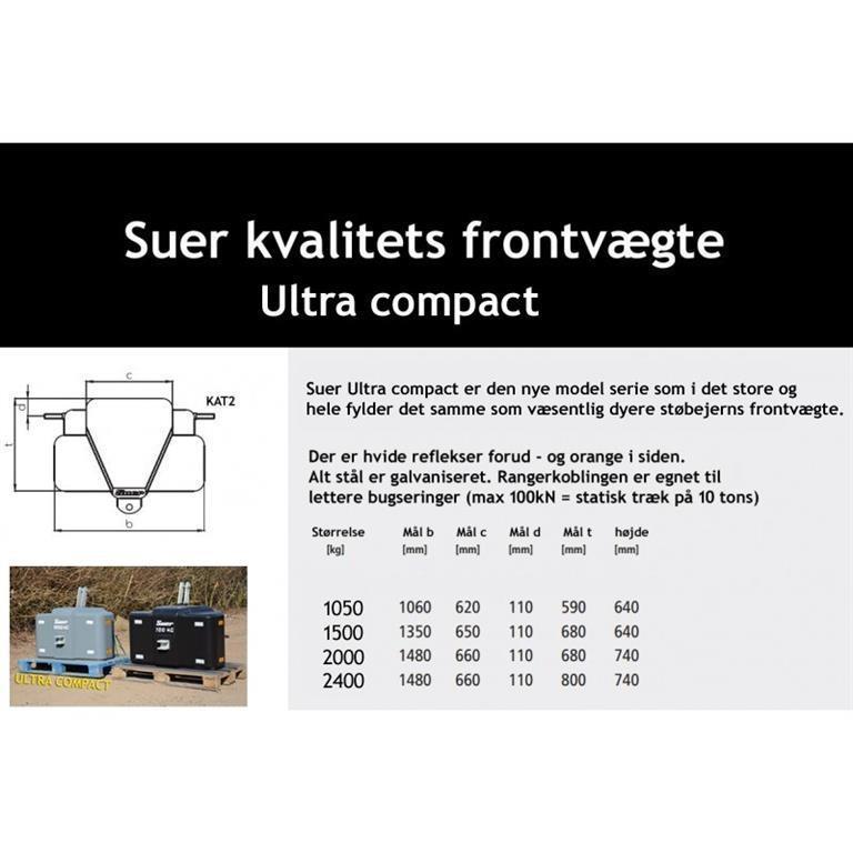  Suer 2000 kg ultra kompakt - www.suer.dk  GRATIS L Annet tilbehør