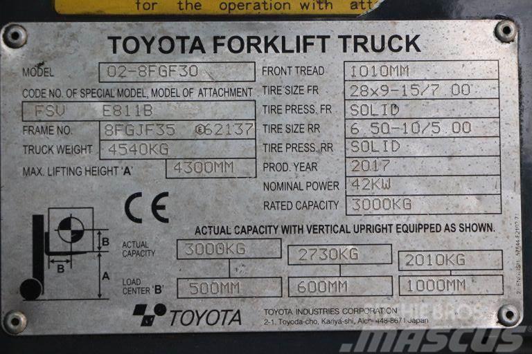 Toyota 02-8FGF30 Propan trucker