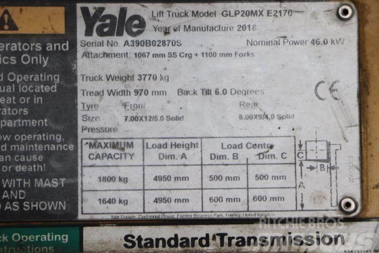 Yale GLP20MX Propan trucker
