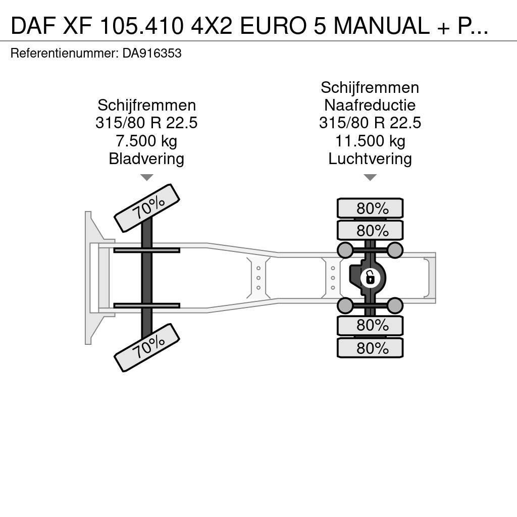 DAF XF 105.410 4X2 EURO 5 MANUAL + PALFINGER PK16000 Trekkvogner