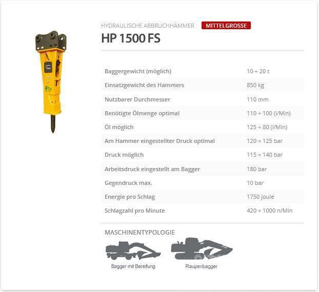 Indeco HP 1500 FS Hydrauliske hammere