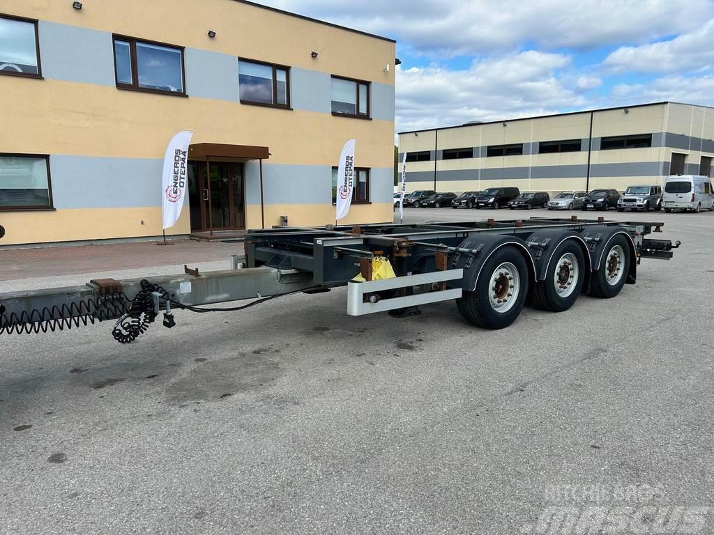  System TRAILER 3-AXLE + LIFTING AXLE Containerhenger