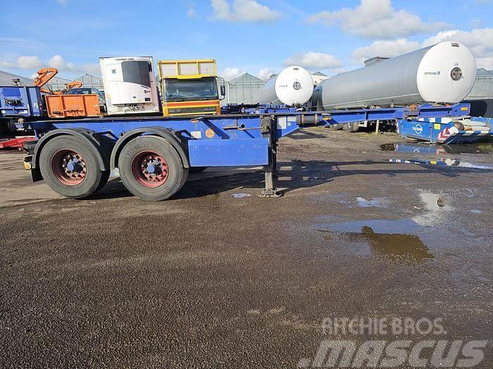 Krone 2 axle | 20 ft container chassis | steel suspensio Containerchassis Semitrailere