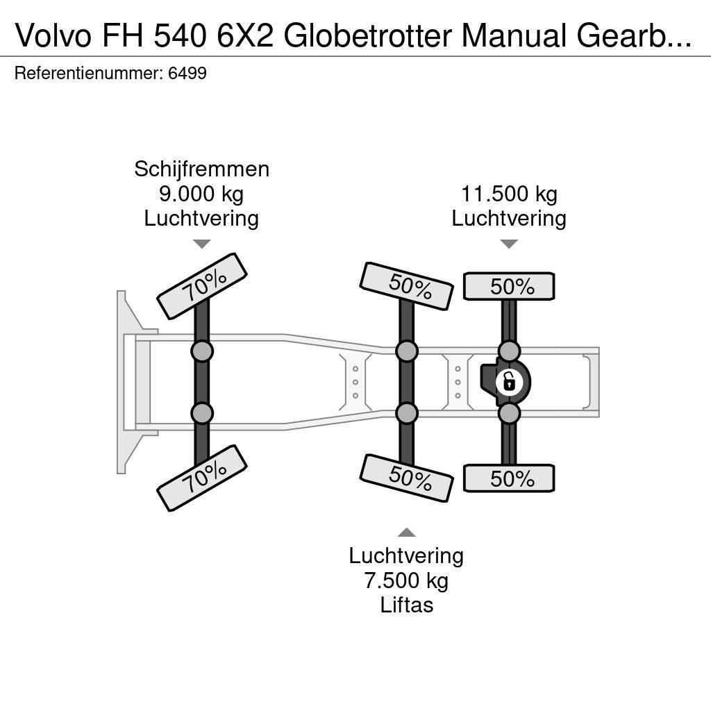 Volvo FH 540 6X2 Globetrotter Manual Gearbox Hydraulic N Trekkvogner