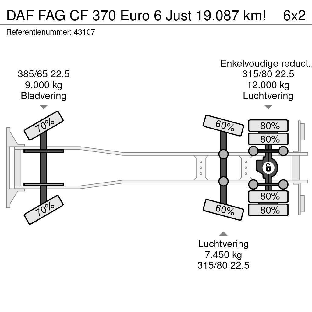 DAF FAG CF 370 Euro 6 Just 19.087 km! Tippbil