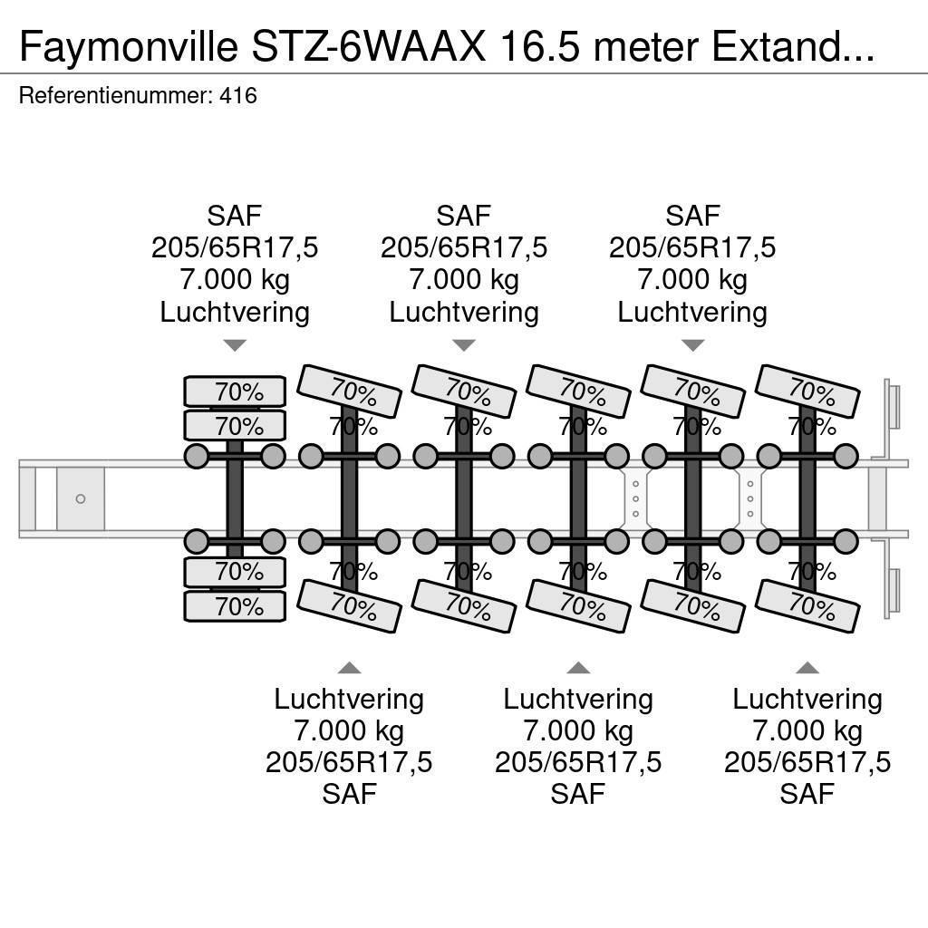 Faymonville STZ-6WAAX 16.5 meter Extandable Powersteering Germ Brønnhenger semi