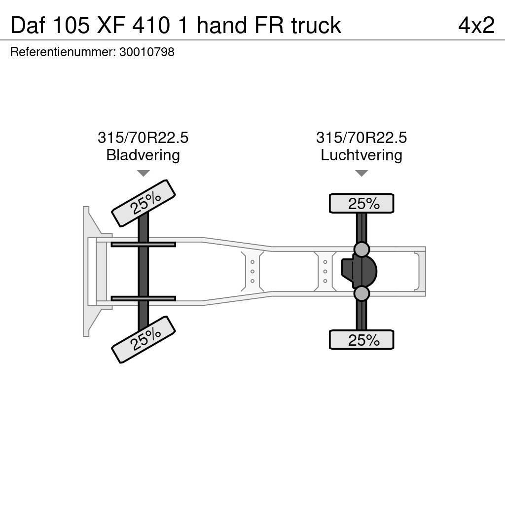 DAF 105 XF 410 1 hand FR truck Trekkvogner