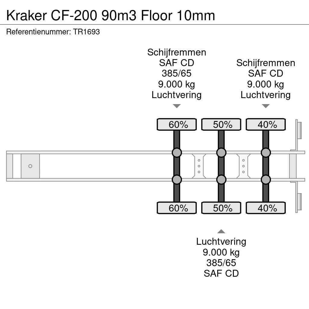 Kraker CF-200 90m3 Floor 10mm Walking floor - semi